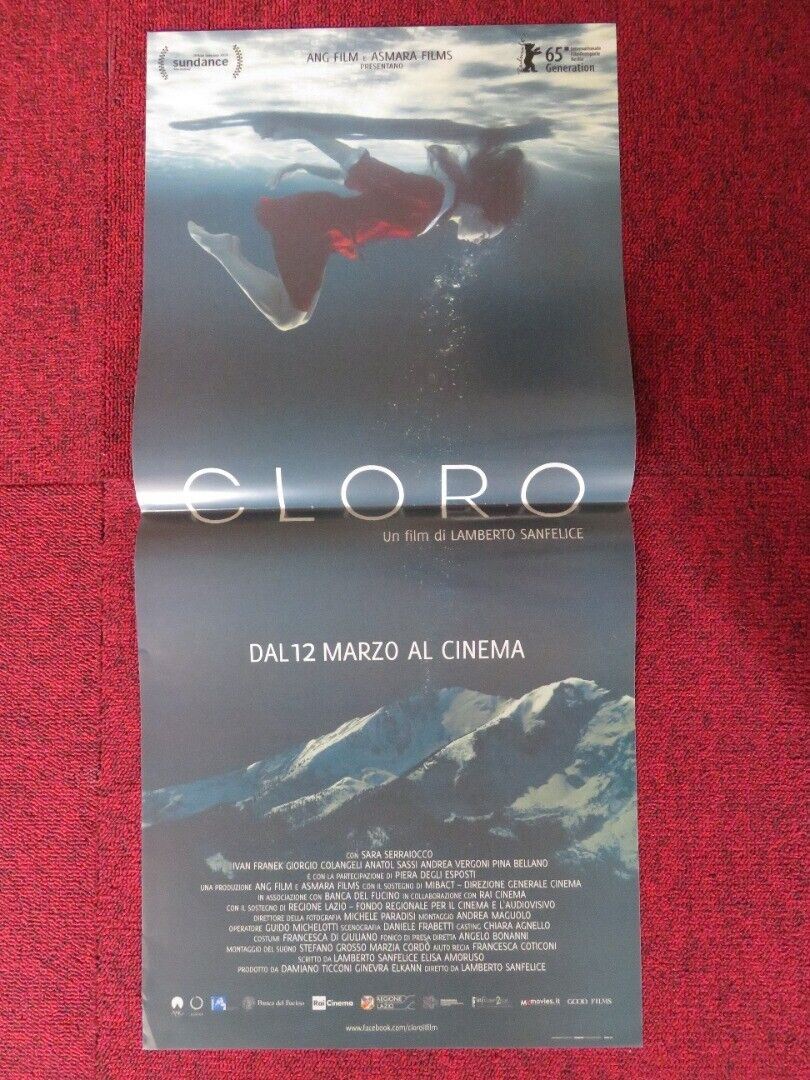CLORO / chlorine ITALIAN LOCANDINA (26.5"x12.5") POSTER SARA SERRAIOCCO 2015 - Rendezvous Cinema