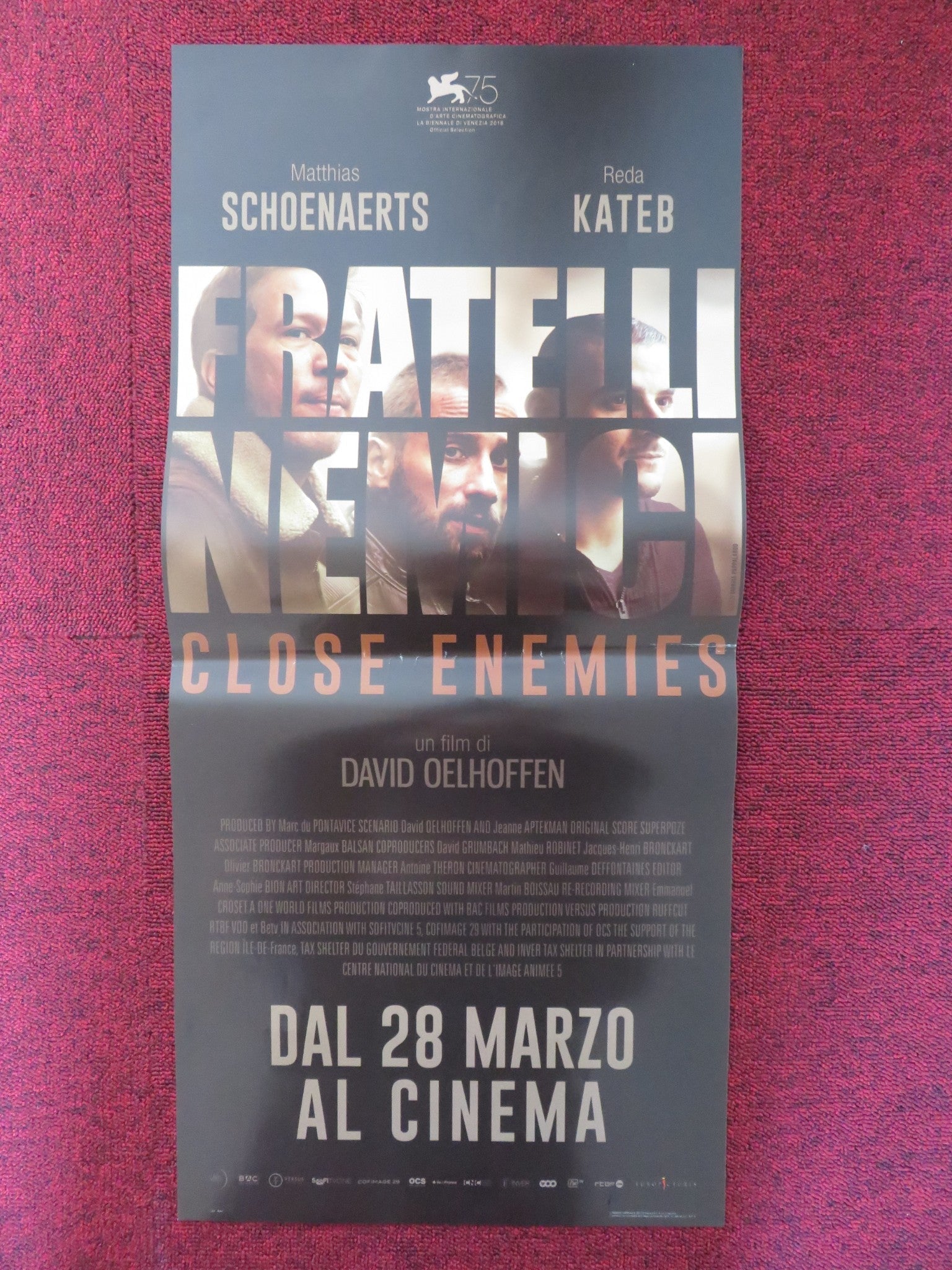 CLOSE ENEMIES ITALIAN LOCANDINA POSTER MATTHIAS SCHOENAERTS REDA KATEB 2018 Rendezvous Cinema Movie posters