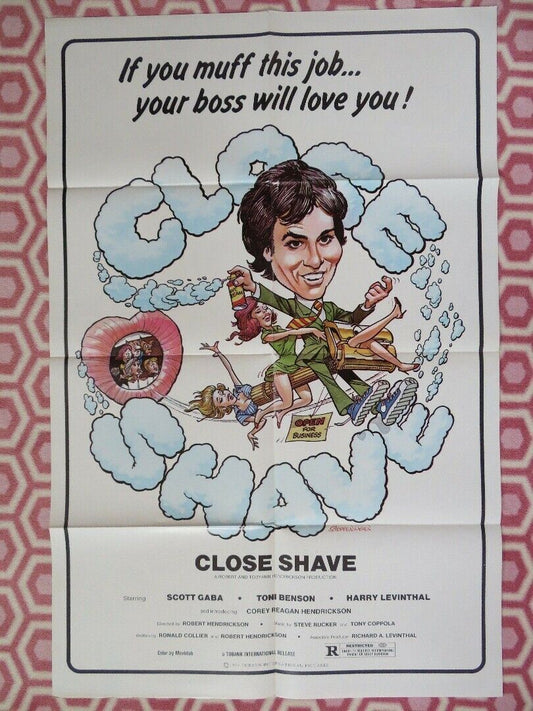 CLOSE SHAVE ONE SHEET POSTER FOLDED SCOTT GABA TONI BENSON ROBERT HENDRICKSON Rendezvous Cinema Movie posters