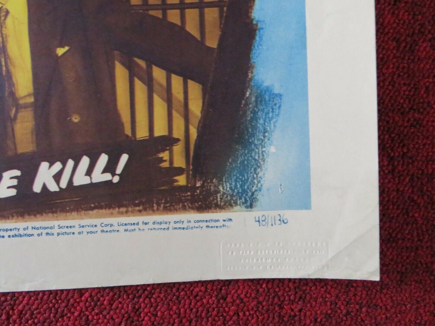 CLOSE - UP US HALF SHEET (22"x 28") POSTER ALAN BAXTER VIRGINIA GILMORE 1948 Movie posters