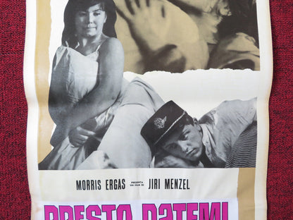 CLOSELY WATCHED TRAINS - B ITALIAN LOCANDINA POSTER VACLAV NECKAR J. SOMR 1967 Rendezvous Cinema Movie posters