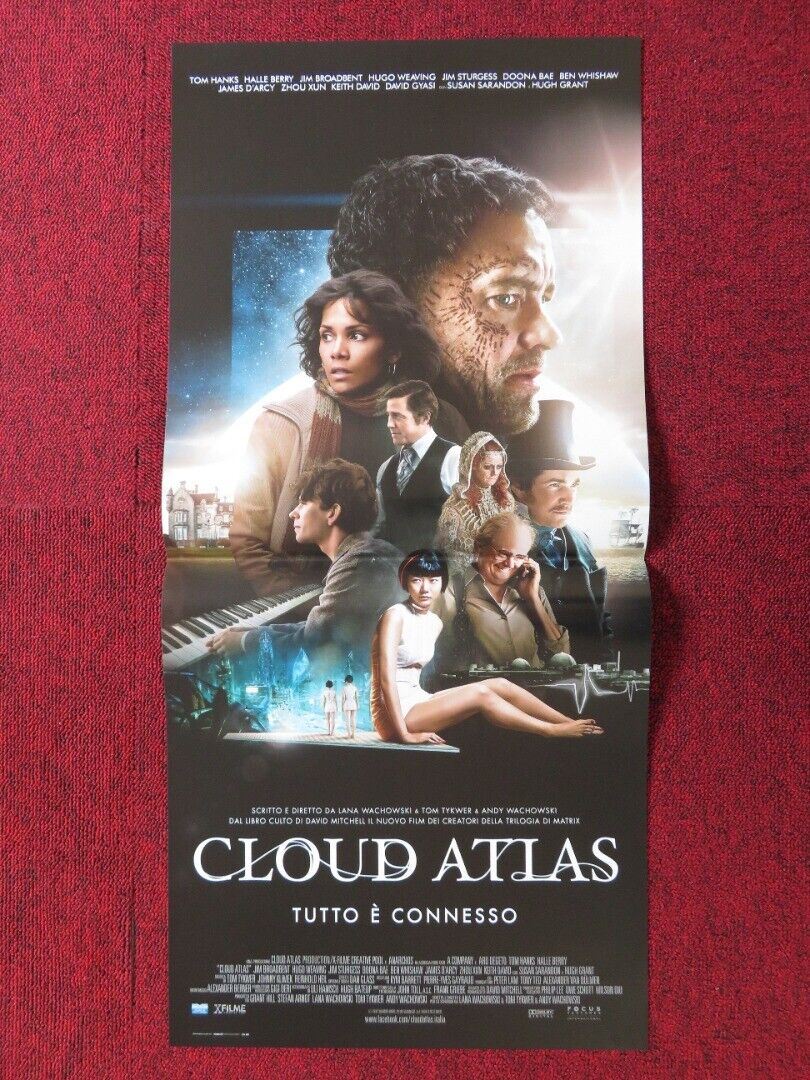 CLOUD ATLAS ITALIAN LOCANDINA (26.5"x12.5") POSTER TOM HANKS HALLE BERRY 2012 Movie posters