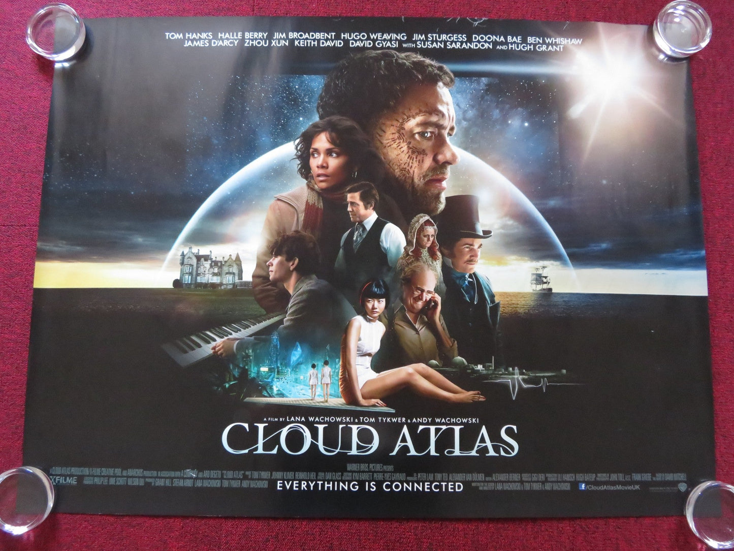 CLOUD ATLAS UK QUAD (30"x 40") ROLLED POSTER TOM HANKS HALLE BERRY 2012 Rendezvous Cinema Movie posters