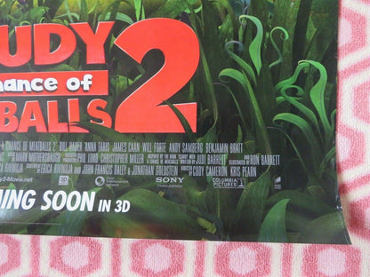 CLOUDY WITH A CHANCE OF MEATBALL 2 US ONE SHEET ROLLED POSTER B HADER 2013 - Rendezvous Cinema