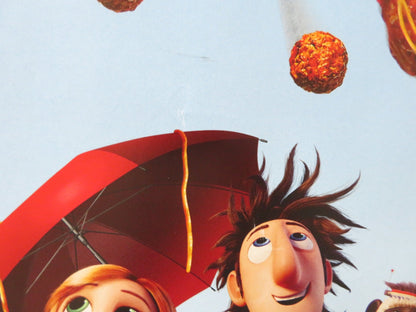 CLOUDY WITH A CHANCE OF MEATBALLS UK QUAD (30"x 40") ROLLED POSTER B. HADER 2009 Rendezvous Cinema Movie posters