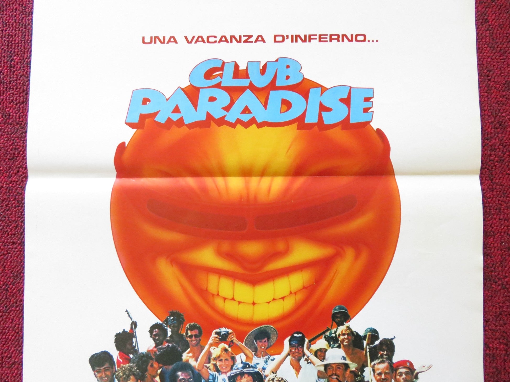 CLUB PARADISE ITALIAN LOCANDINA POSTER ROBIN WILLIAMS PETER O'TOOLE 1987 Rendezvous Cinema Movie posters