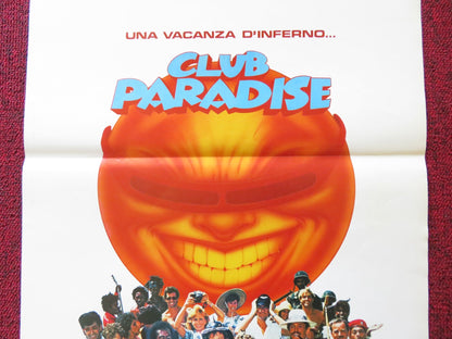 CLUB PARADISE ITALIAN LOCANDINA POSTER ROBIN WILLIAMS PETER O'TOOLE 1987 Rendezvous Cinema Movie posters