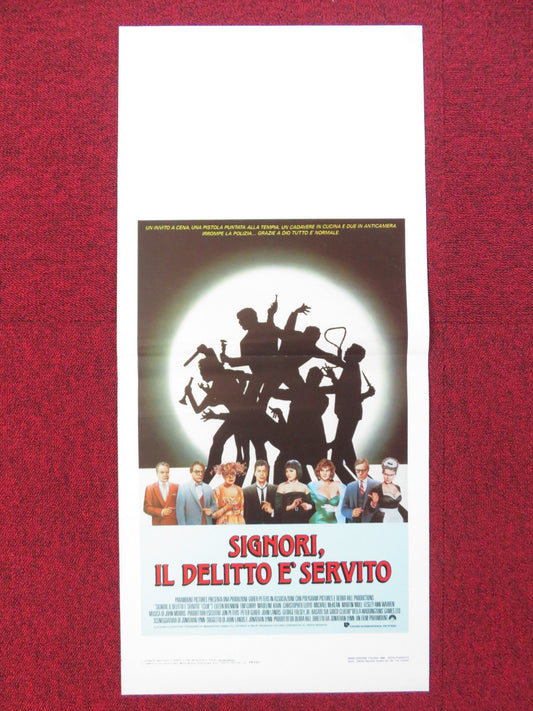 CLUE ITALIAN LOCANDINA POSTER TIM CURRY EILEEN BRENNAN 1986 Rendezvous Cinema Movie posters