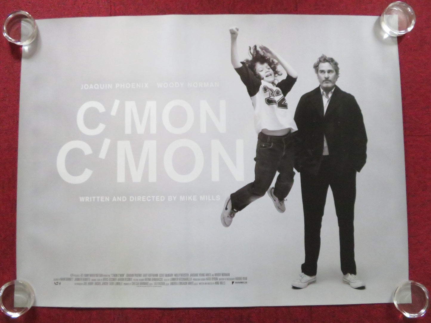 C'MON C'MON UK QUAD (30"x 40") ROLLED POSTER JOAQUIN PHOENIX GABY HOFFMAN 2021 Rendezvous Cinema Movie posters