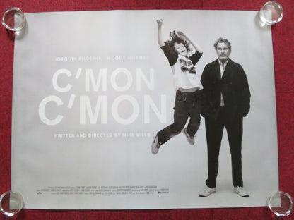 C'MON C'MON UK QUAD (30"x 40") ROLLED POSTER JOAQUIN PHOENIX GABY HOFFMAN 2021 Rendezvous Cinema Movie posters