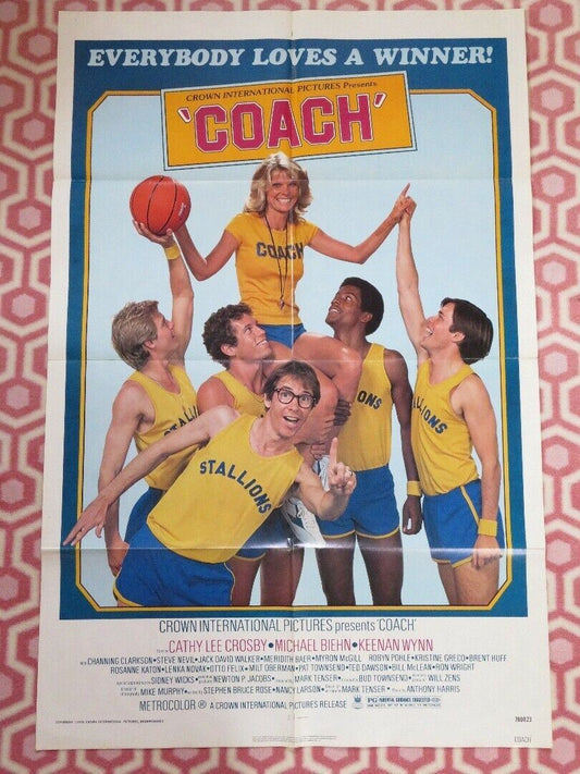 COACH US ONE SHEET POSTER CATHY LEE CROSBY MICHAEL BIEHN 1978 Movie posters