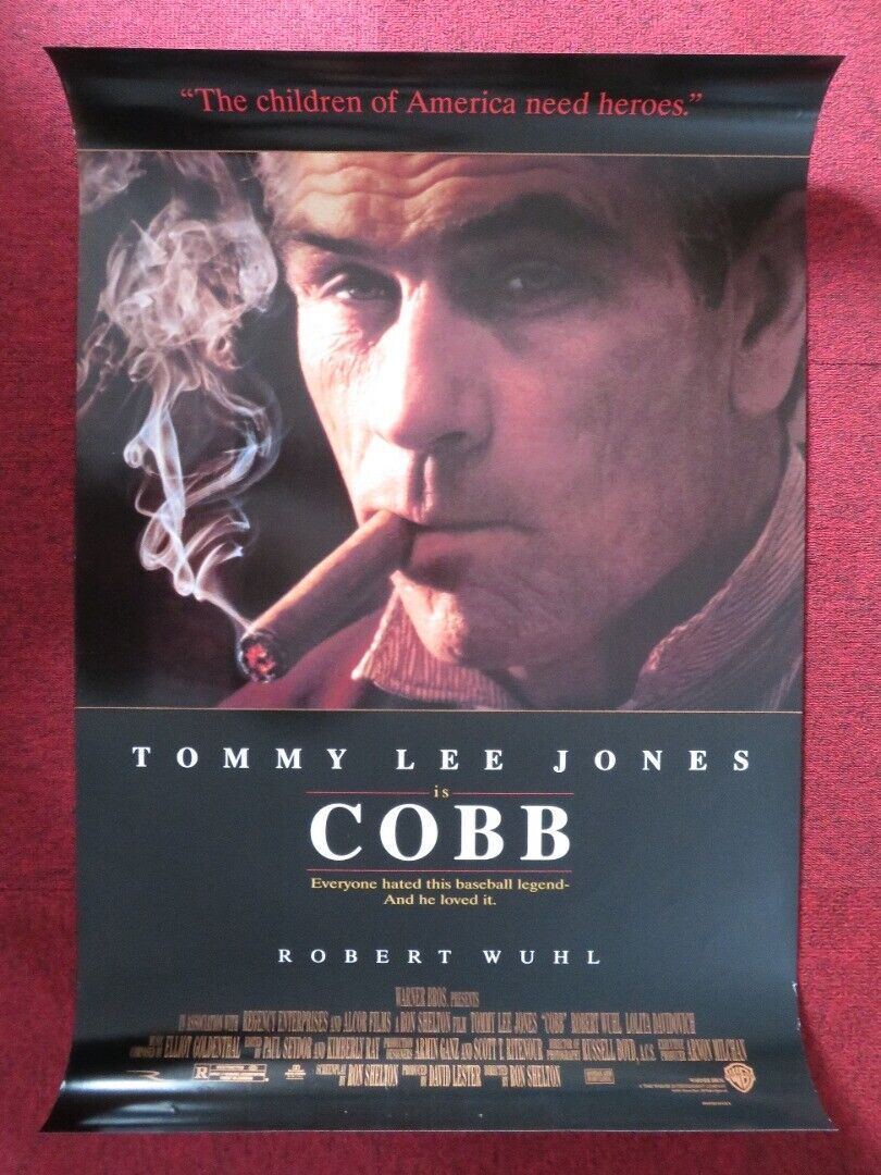 COBB US ONE SHEET ROLLED POSTER TOMMY LEE JONES 1994 - Rendezvous Cinema