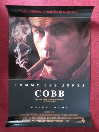 COBB US ONE SHEET ROLLED POSTER TOMMY LEE JONES 1994 - Rendezvous Cinema