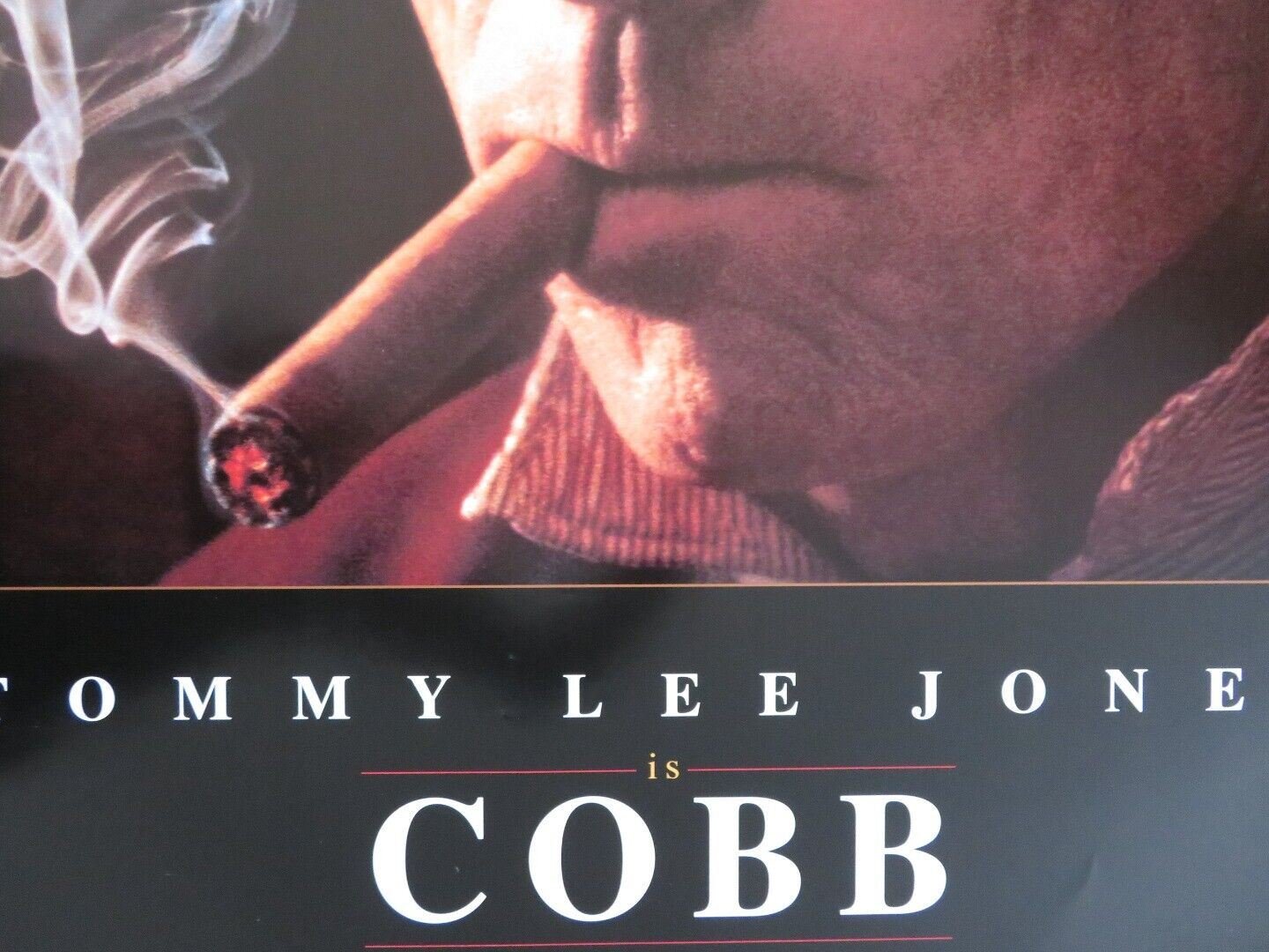 COBB US ONE SHEET ROLLED POSTER TOMMY LEE JONES 1994 - Rendezvous Cinema