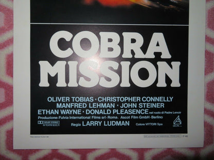 COBRA MISSION ITALIAN LOCANDINA (27.5"x13") POSTER OLIVER TOBIAS 1986 Movie posters