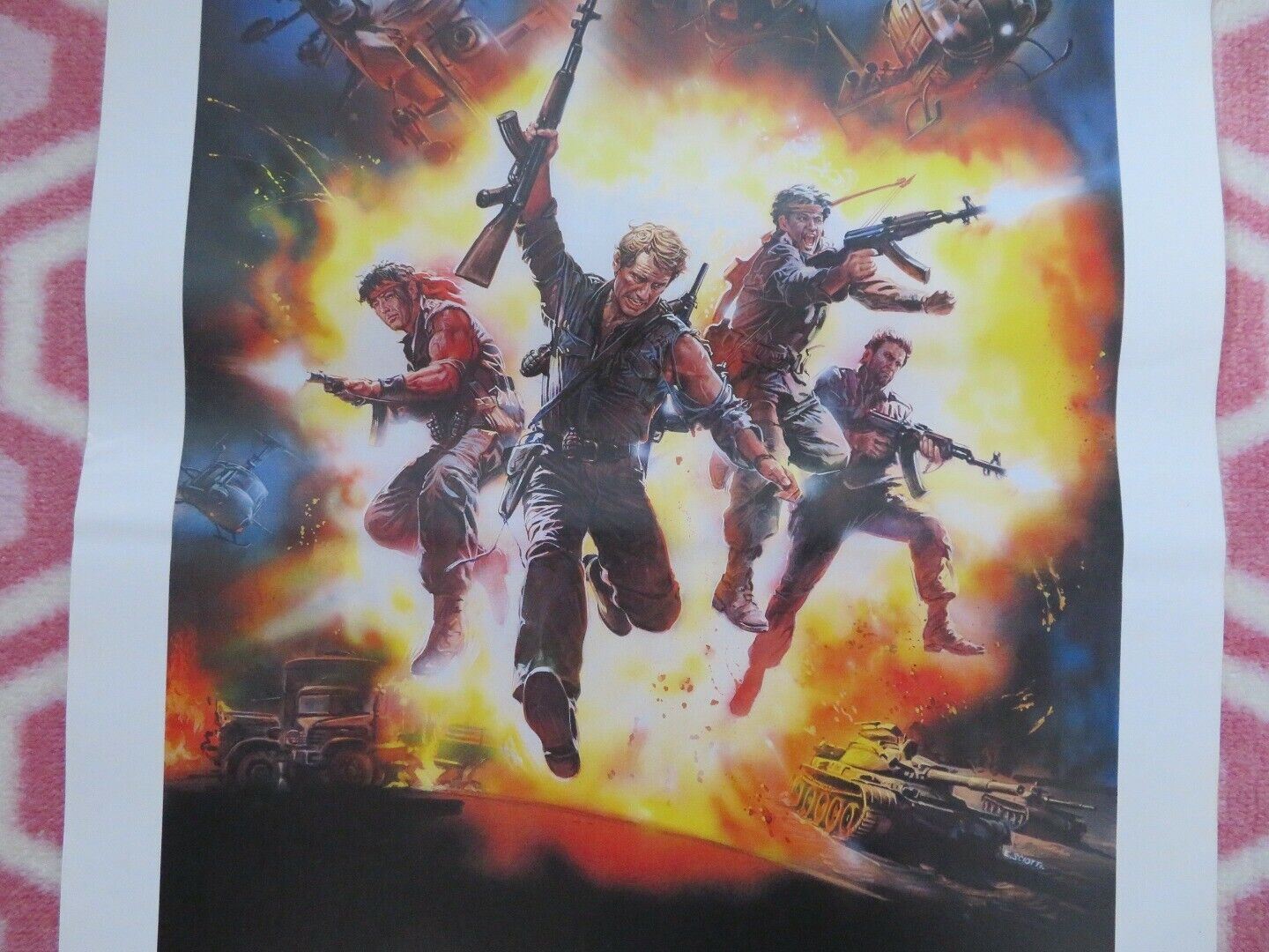 COBRA MISSION ITALIAN LOCANDINA (27.5"x13") POSTER OLIVER TOBIAS 1986 Movie posters