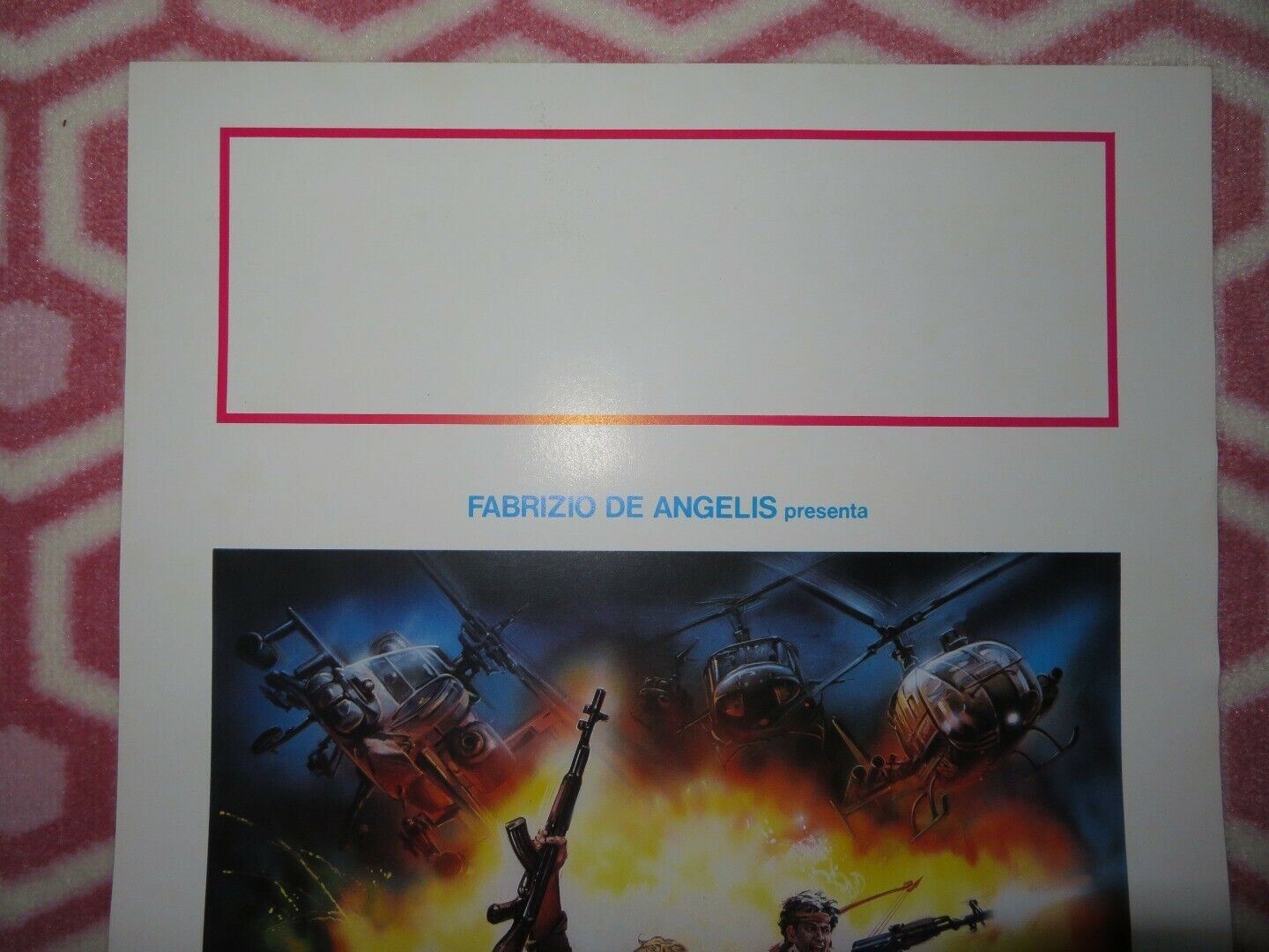 COBRA MISSION ITALIAN LOCANDINA (27.5"x13") POSTER OLIVER TOBIAS 1986 Movie posters