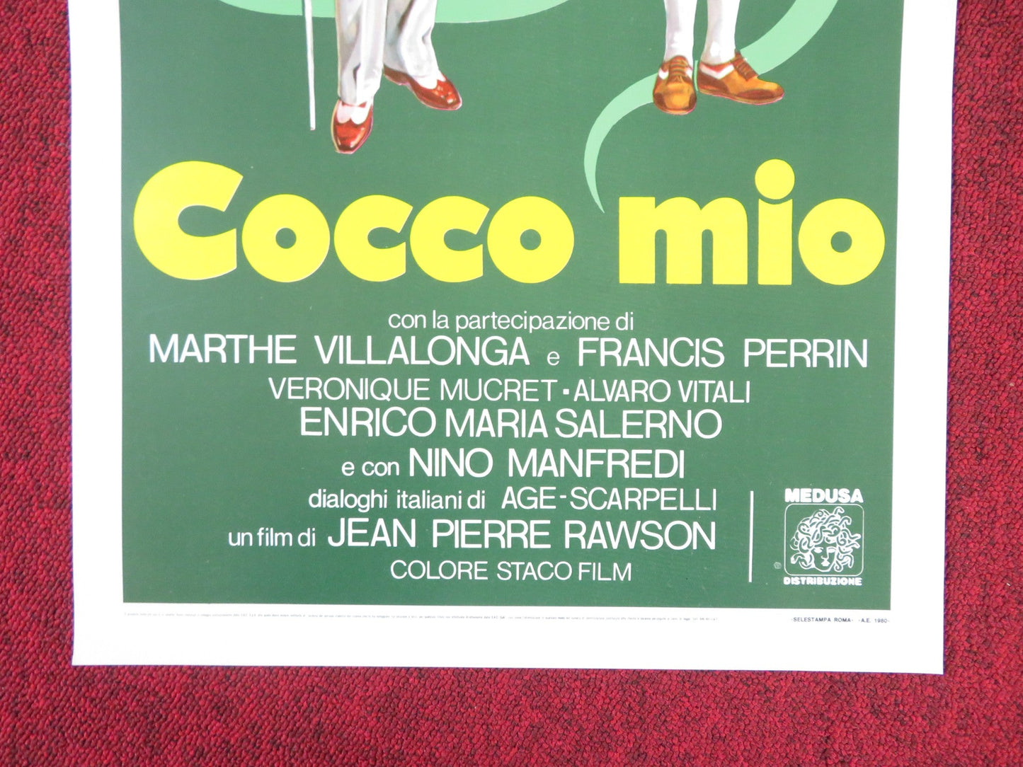 COCCO MIO / GROS CALIN ITALIAN LOCANDINA POSTER JEAN CARMET M. VILLALONGA 1980 Rendezvous Cinema Movie posters
