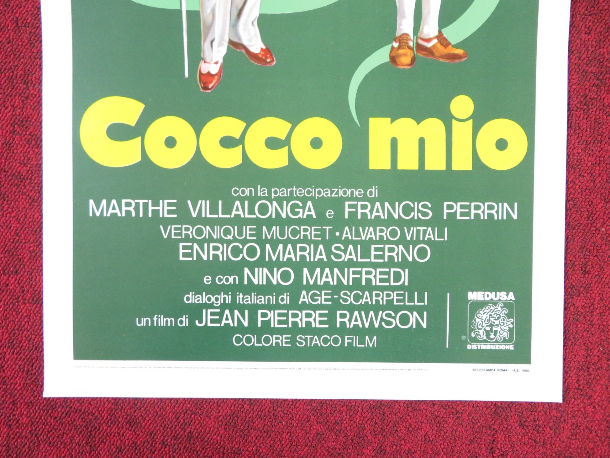 COCCO MIO / GROS CALIN ITALIAN LOCANDINA POSTER JEAN CARMET M. VILLALONGA 1980 Rendezvous Cinema Movie posters