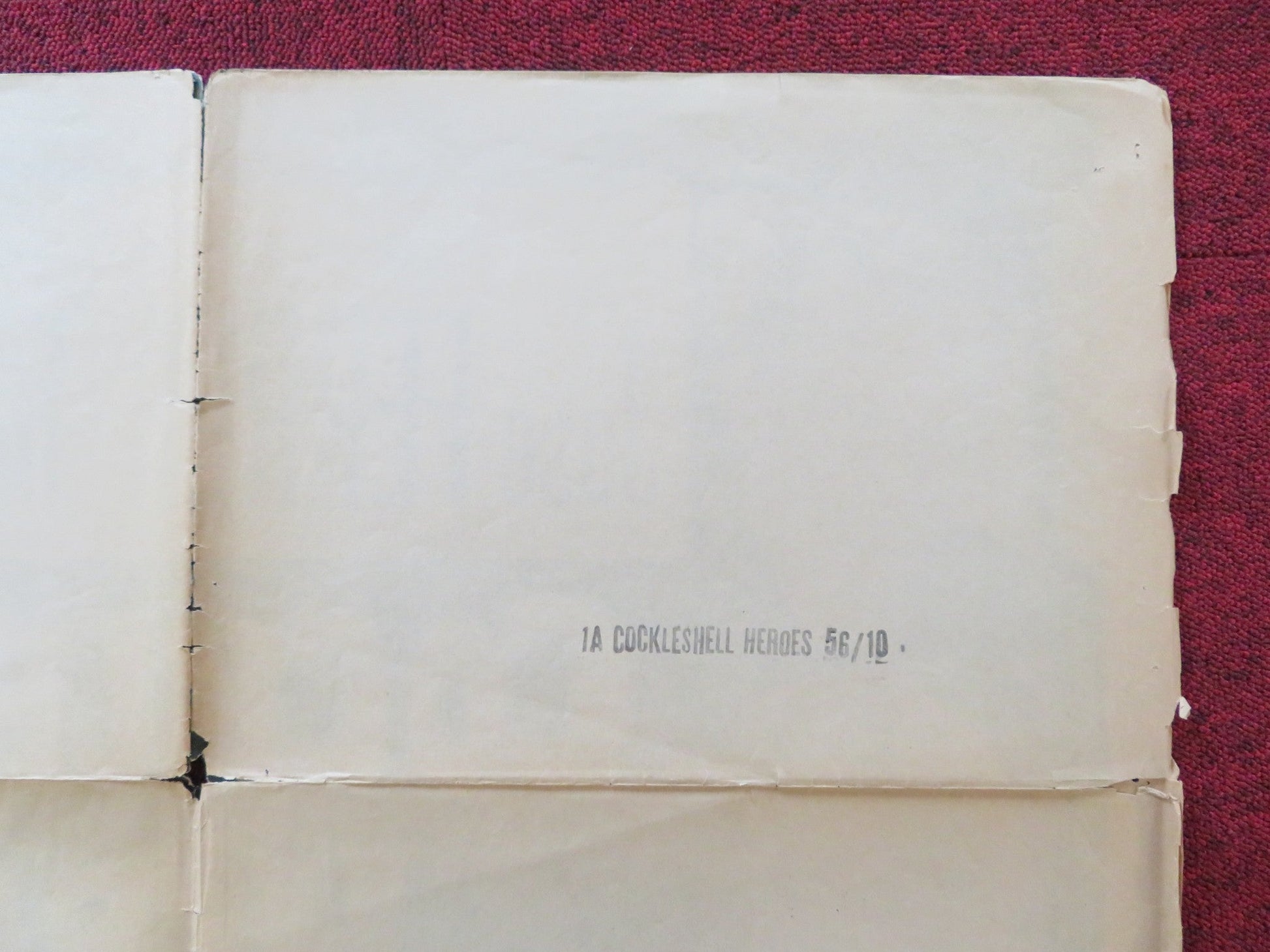 COCKLESHELL HEROES FOLDED US ONE SHEET POSTER JOSE FERRER TREVOR HOWARD 1956 Rendezvous Cinema Movie posters