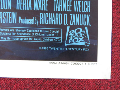 COCOON FOLDED US ONE SHEET POSTER HUME CRONYN JESSICA TANDY S. GUTTENBERG 1985 Rendezvous Cinema Movie posters