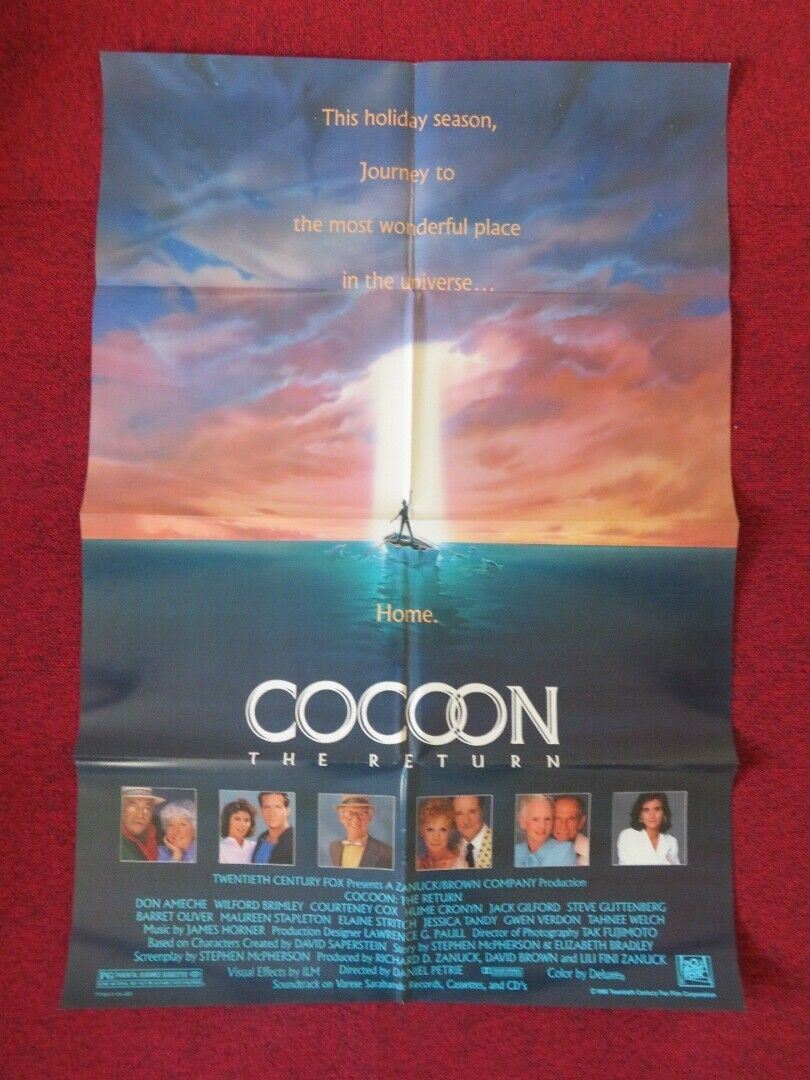 COCOON THE RETURN FOLDED US ONE SHEET POSTER DON AMACHE 1988 Movie posters