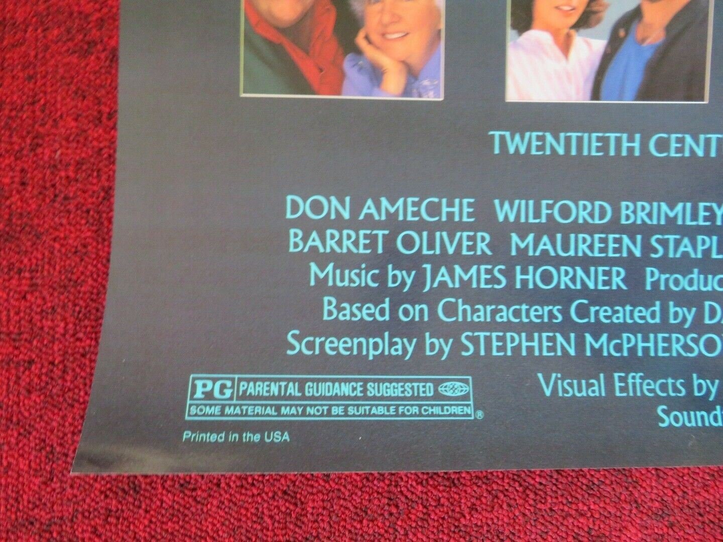COCOON THE RETURN FOLDED US ONE SHEET POSTER DON AMACHE 1988 Movie posters
