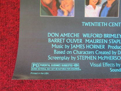 COCOON THE RETURN FOLDED US ONE SHEET POSTER DON AMACHE 1988 Movie posters