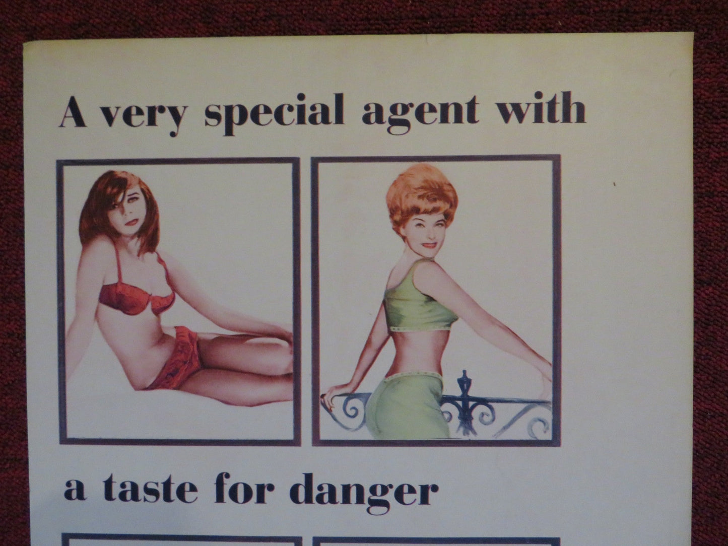 CODE 7, VICTIM 5 US INSERT (14"x 36") POSTER LEX BARKER RONALD FRASER 1964 Rendezvous Cinema Movie posters