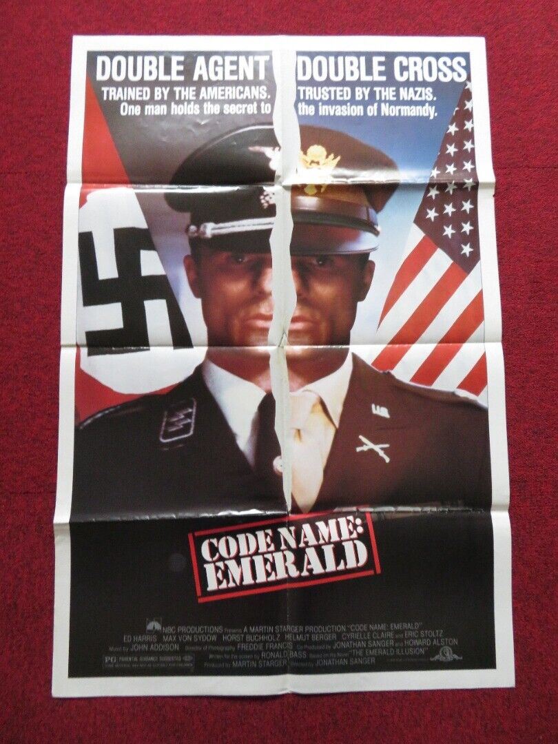 CODENAME: EMERALD FOLDED US ONE SHEET POSTER ED HARRIS MAX VON SYDOW 1985 Movie posters