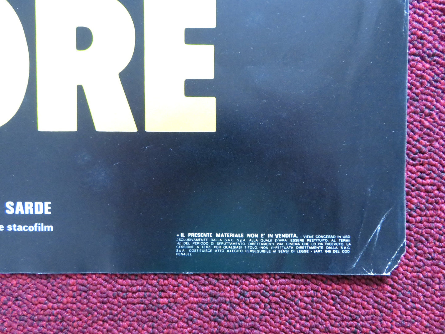 CODICE D'ONORE - C ITALIAN FOTOBUSTA POSTER YVES MONTAND GERARD DEPARDIEU 1982 Rendezvous Cinema Movie posters