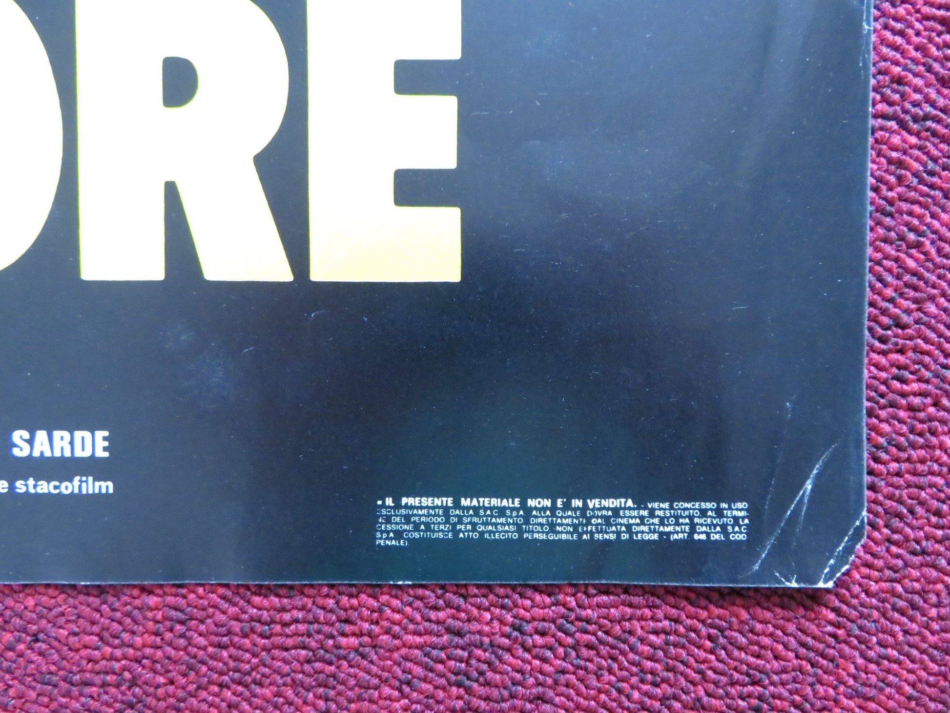 CODICE D'ONORE - C ITALIAN FOTOBUSTA POSTER YVES MONTAND GERARD DEPARDIEU 1982 Rendezvous Cinema Movie posters