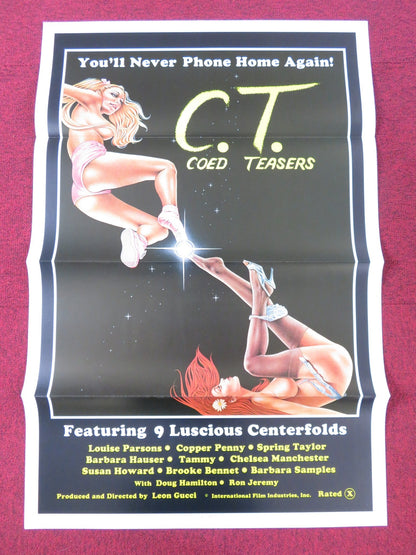 COED TEASERS US TRI FOLDED ONE SHEET ROLLED POSTER BROOKE BENNET RON JEREMY 1983 Rendezvous Cinema Movie posters