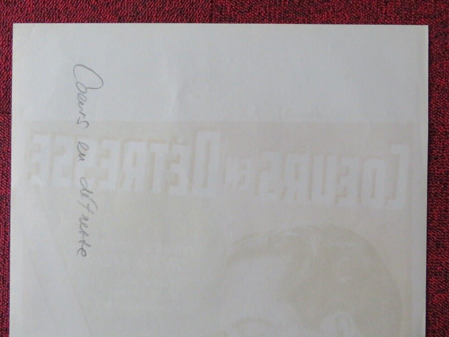 COEURS EN DETRESSE / IN HIS STEPS BELGIUM (21"x14") POSTER ERIC LINDEN 1936 Movie posters