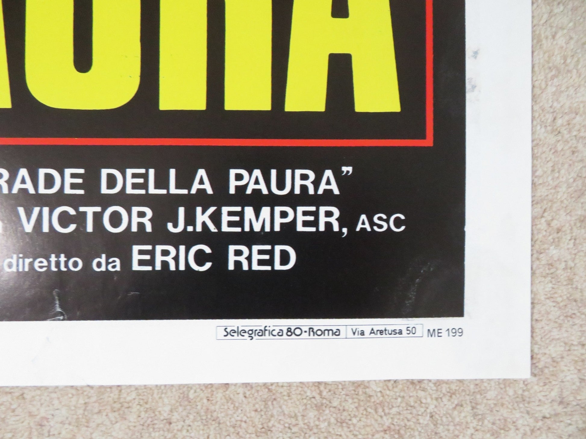 COHEN AND TATE ITALIAN 2 FOGLIO POSTER ROY SCHEIDER ADAM BALDWIN 1988 Rendezvous Cinema Movie posters