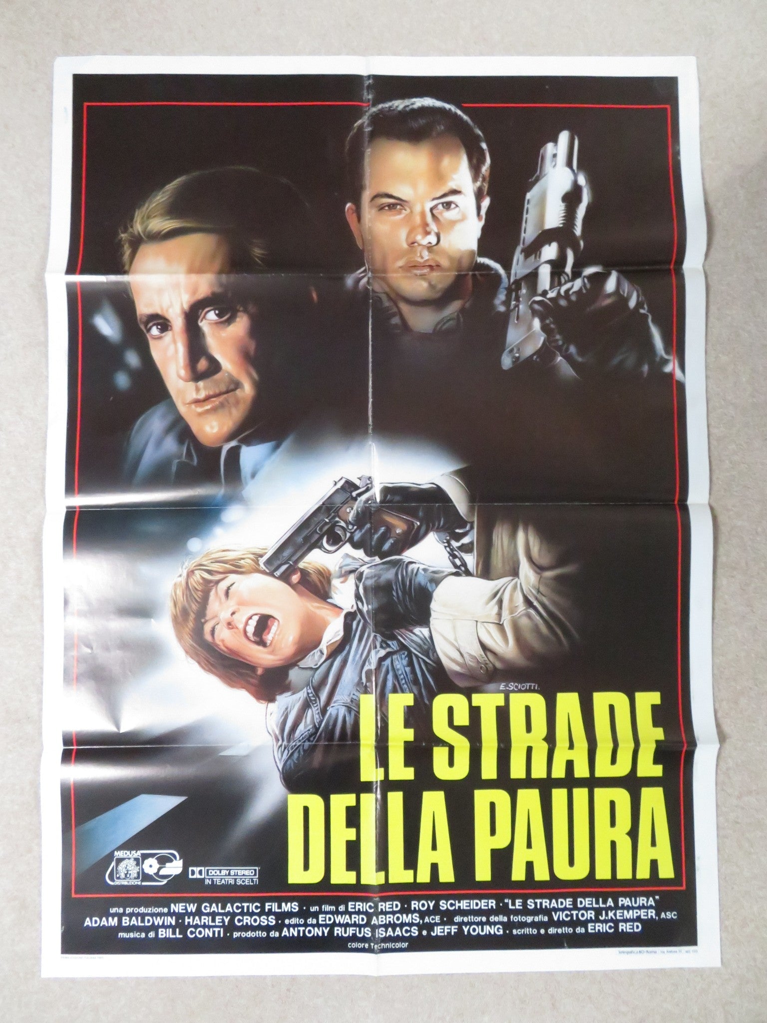 COHEN AND TATE ITALIAN 2 FOGLIO POSTER ROY SCHEIDER ADAM BALDWIN 1988 Rendezvous Cinema Movie posters
