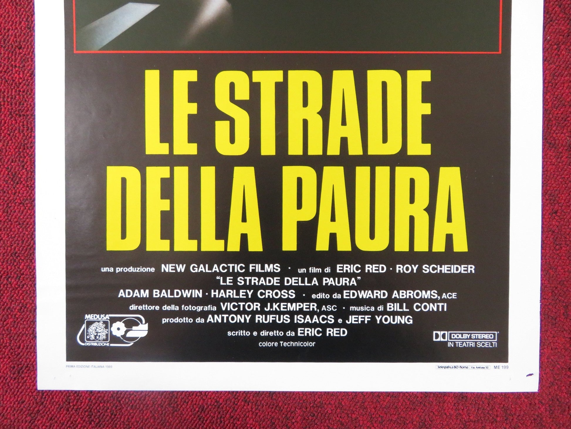 COHEN AND TATE ITALIAN LOCANDINA POSTER ROY SCHEIDER ADAM BALDWIN 1989 Rendezvous Cinema Movie posters