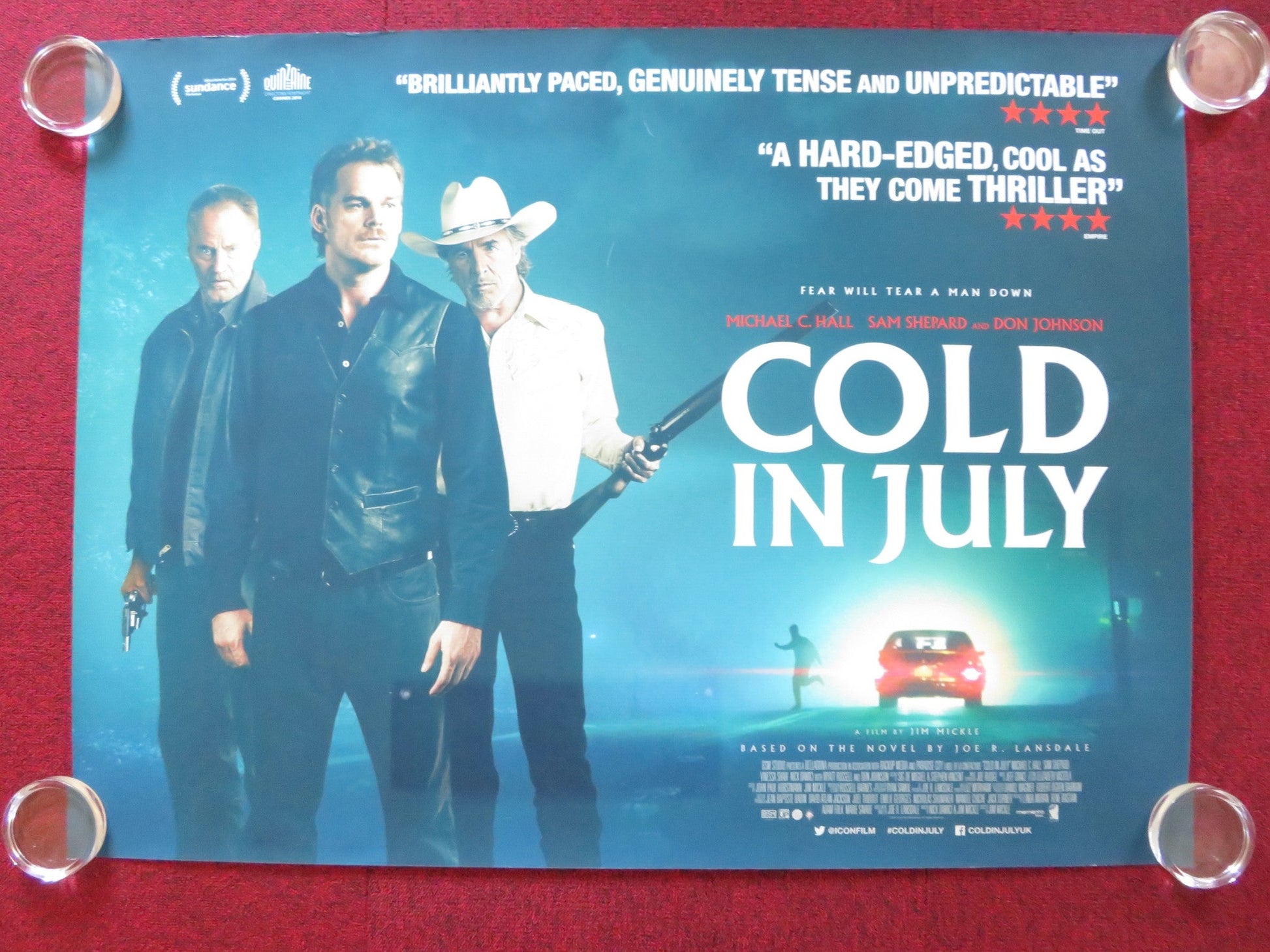 COLD IN JULY UK QUAD (30"x 40") ROLLED POSTER VINESSA SHAW MICHAEL C. HALL 2014 Rendezvous Cinema Movie posters