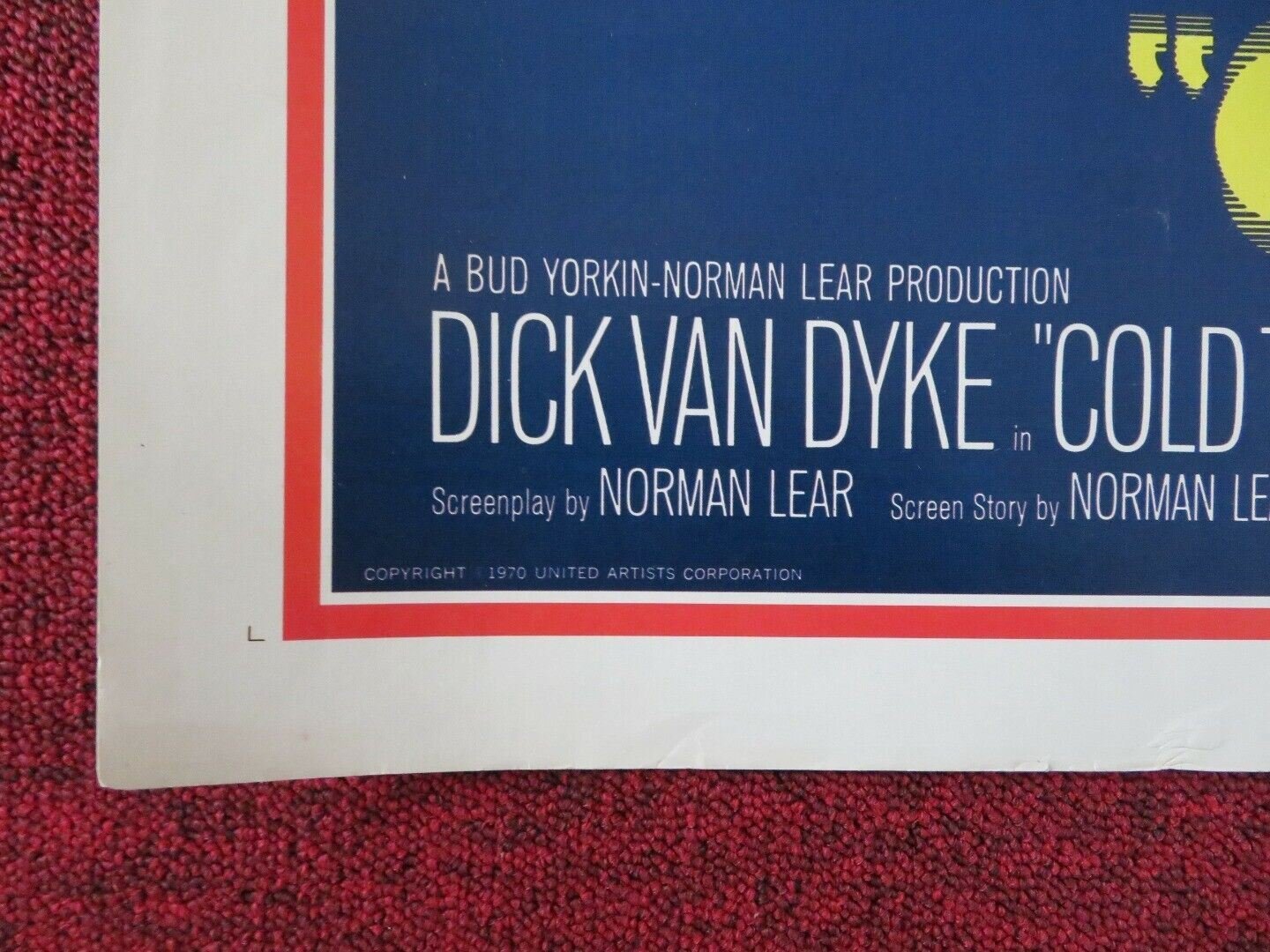 COLD TURKEY US HALF SHEET (22"x 28") POSTER DICK VAN DYKE PIPPA SCOTT 1971 Movie posters