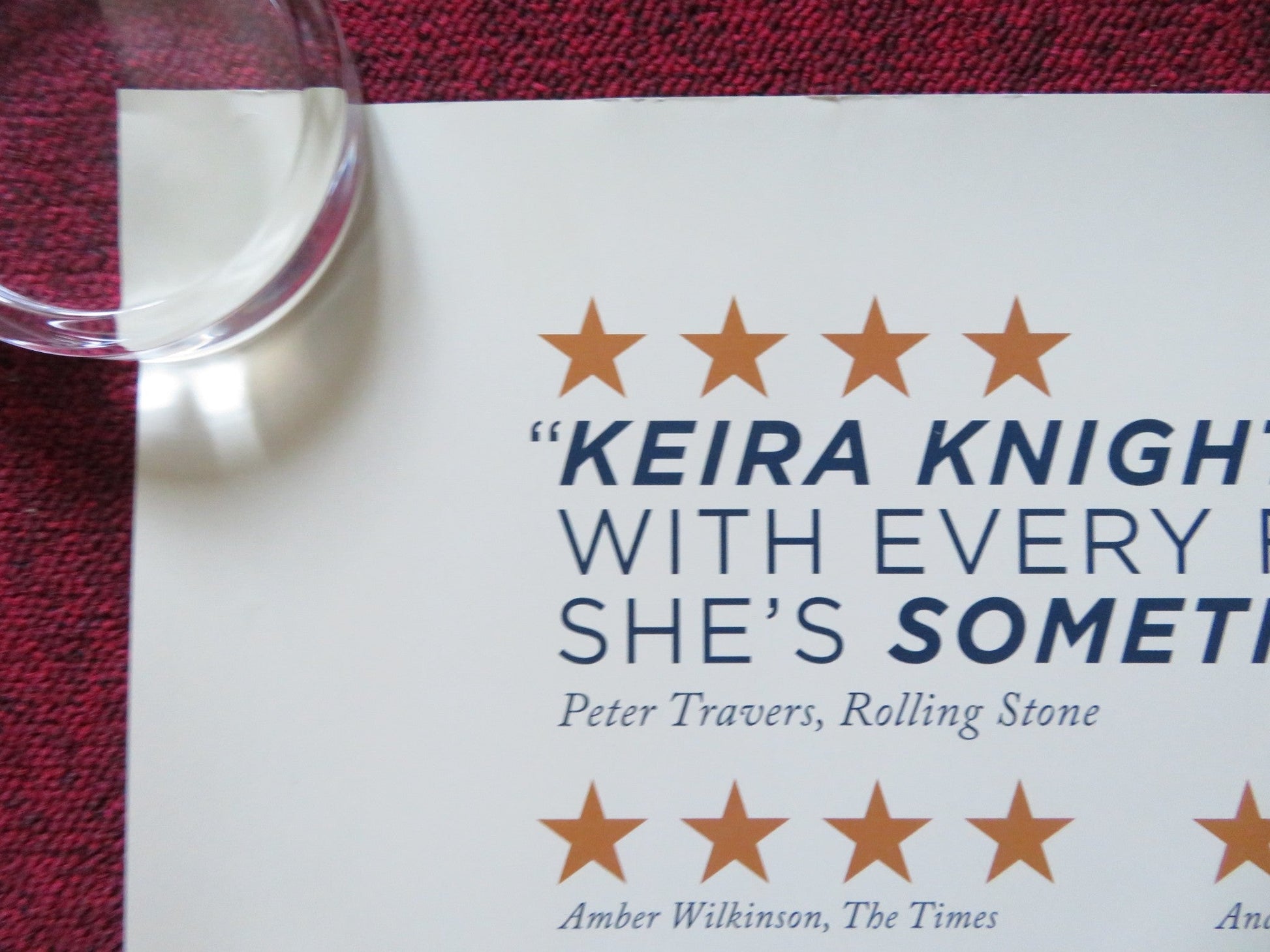 COLETTE UK QUAD (30"x 40") ROLLED POSTER KEIRA KNIGHTLEY FIONA SHAW 2018 Rendezvous Cinema Movie posters