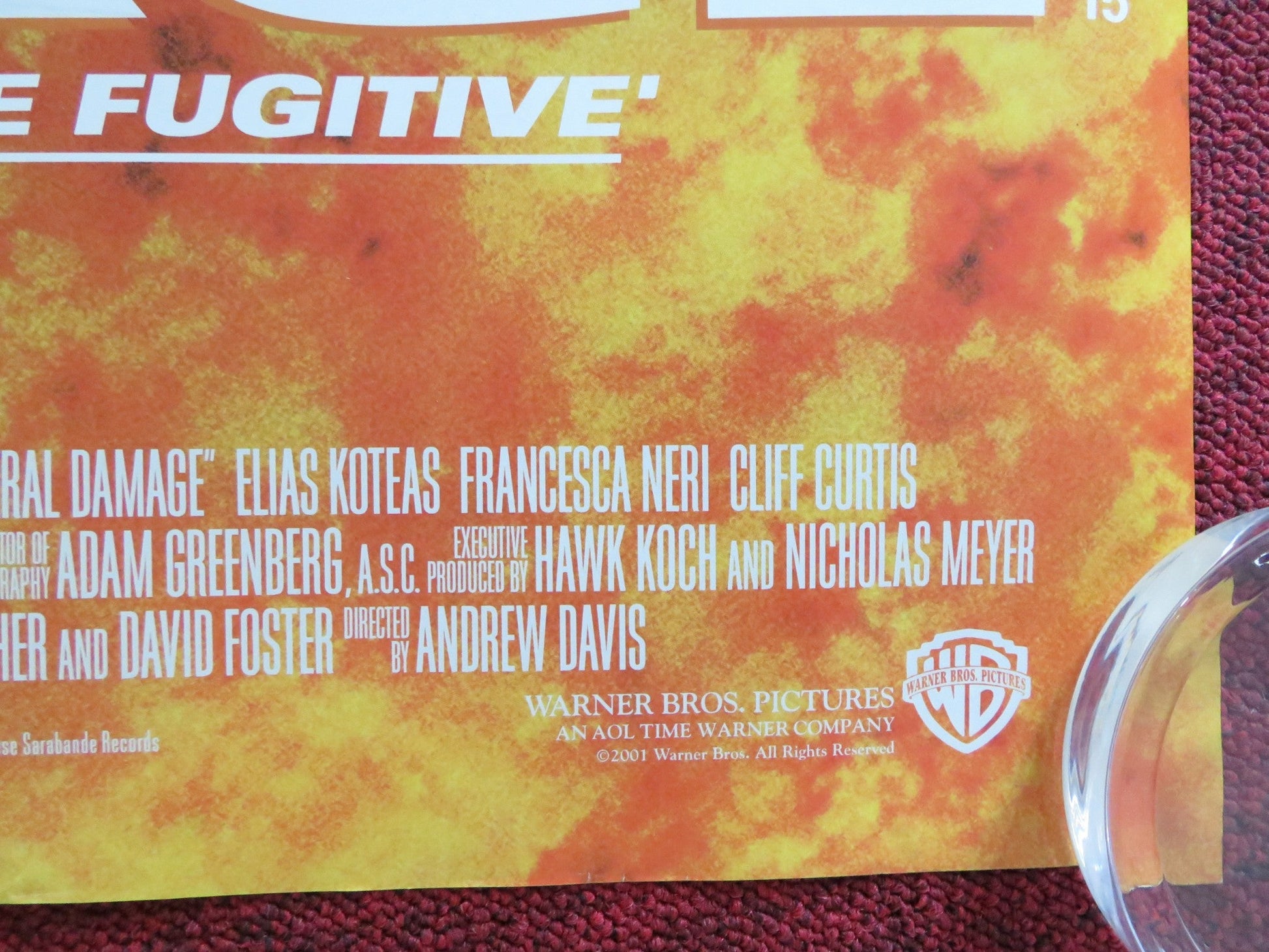 COLLATERAL DAMAGE UK QUAD (30"x 40") ROLLED POSTER SCHWARZENEGGER FRANCES NERI Rendezvous Cinema Movie posters