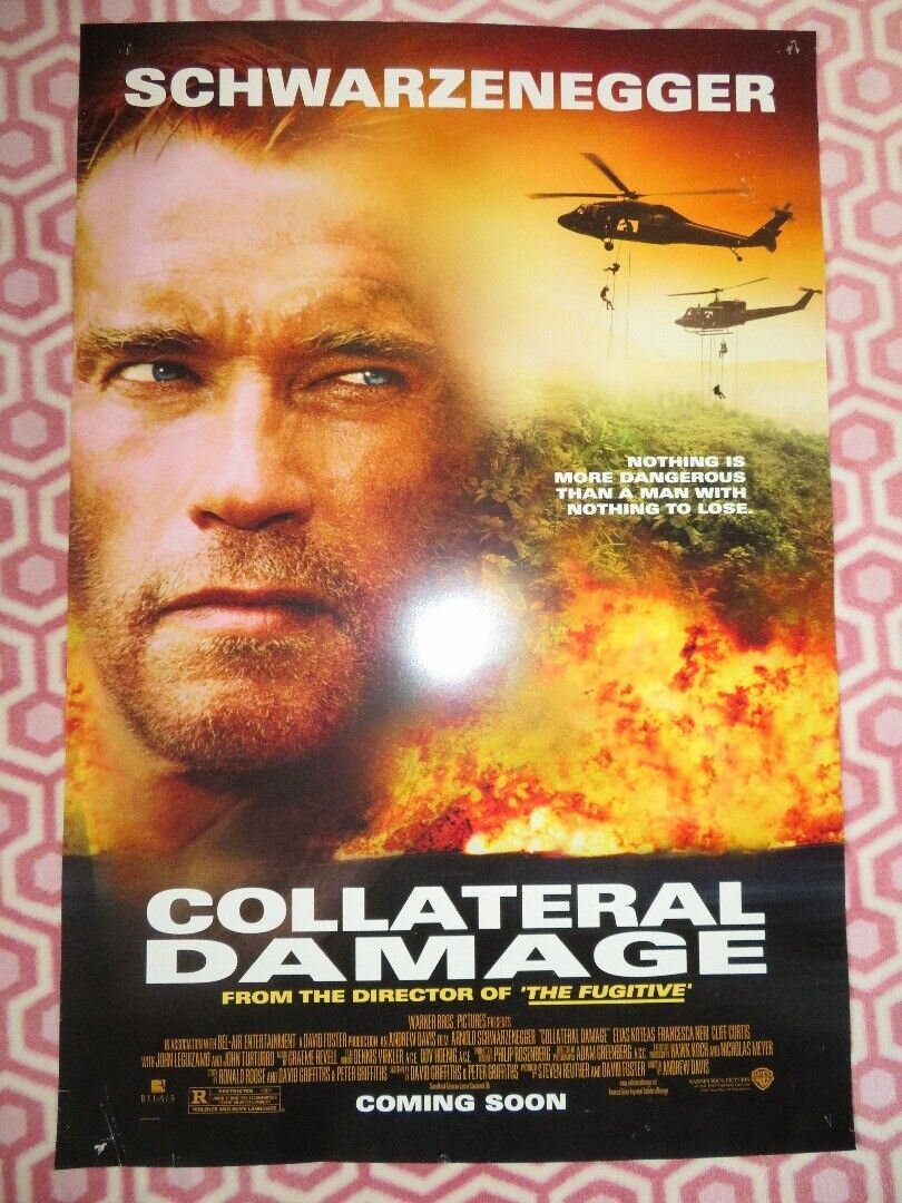 COLLATERAL DAMAGE US ONE SHEET ROLLED POSTER SCHWARZENEGGER 2002 Movie posters