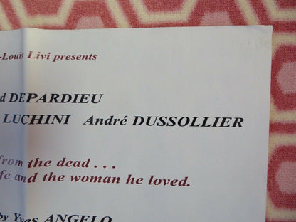 COLONEL CHABERT BRITISH QUAD (30 x 40) POSTER GERARD DEPARDIEU FANNI ARDANT 1994 - Rendezvous Cinema