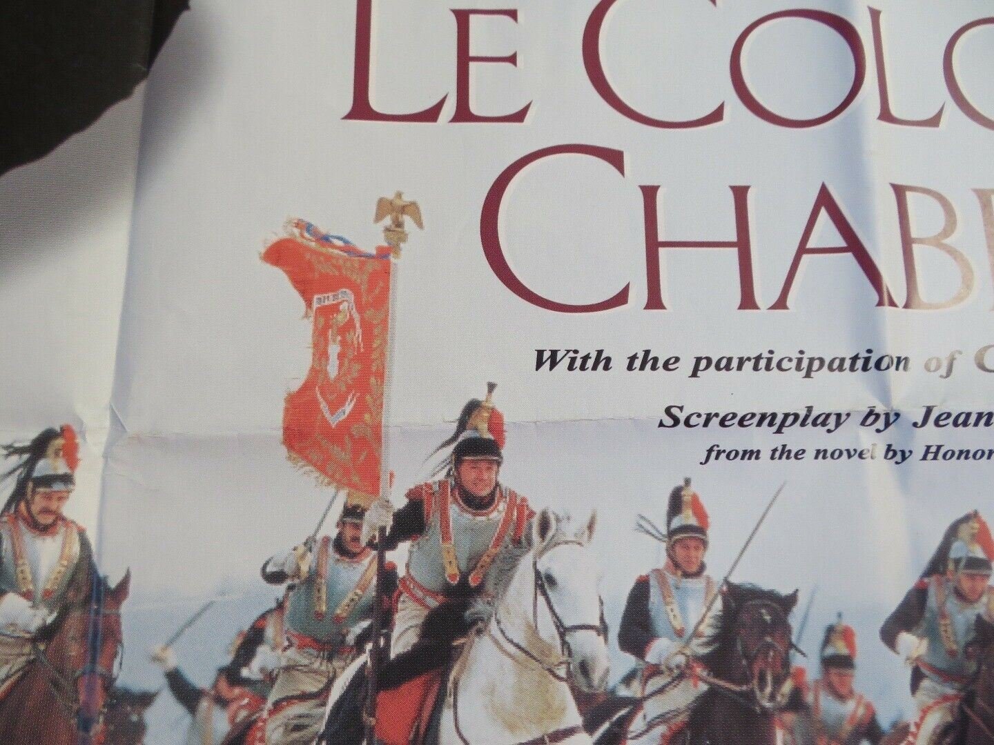 COLONEL CHABERT BRITISH QUAD (30 x 40) POSTER GERARD DEPARDIEU FANNI ARDANT 1994 - Rendezvous Cinema