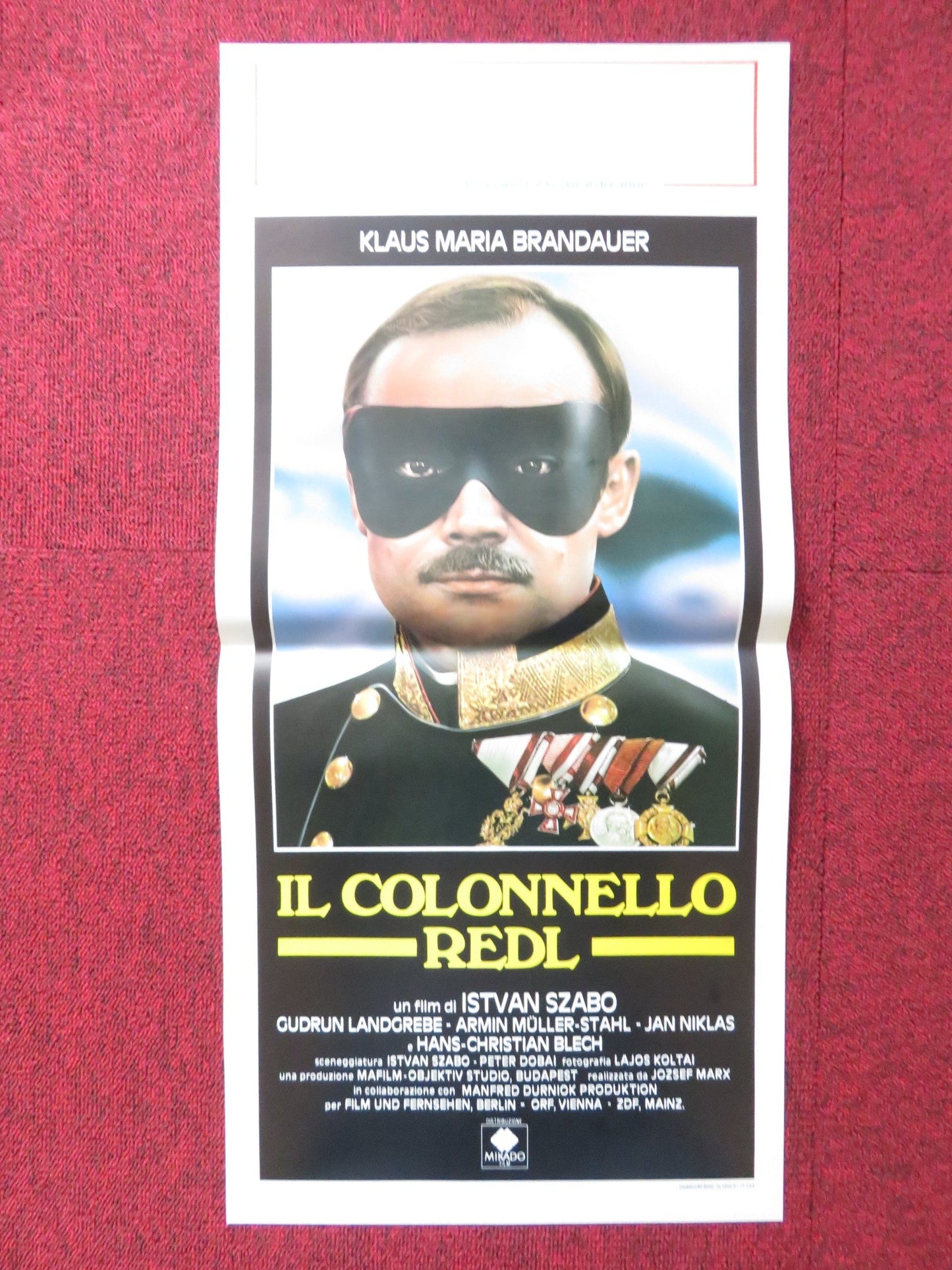 COLONEL REDL ITALIAN LOCANDINA POSTER KLAUS MARIA BRANDAUER 1988 Rendezvous Cinema Movie posters
