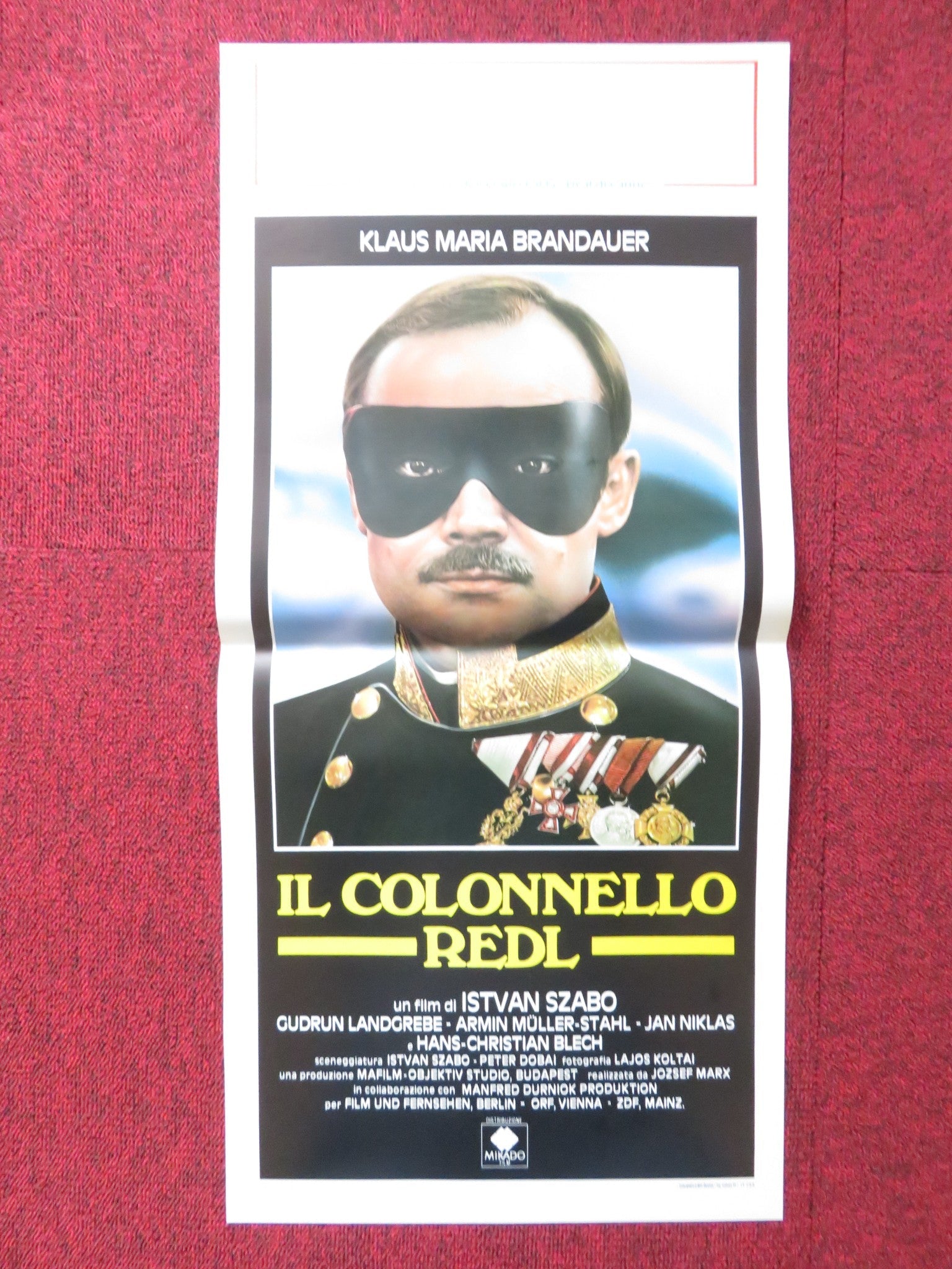COLONEL REDL ITALIAN LOCANDINA POSTER KLAUS MARIA BRANDAUER 1988 Rendezvous Cinema Movie posters