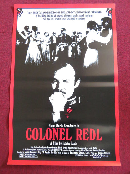COLONEL REDL US ONE SHEET ROLLED POSTER KLAUS MARIA BRANDAUER 1985 Rendezvous Cinema Movie posters