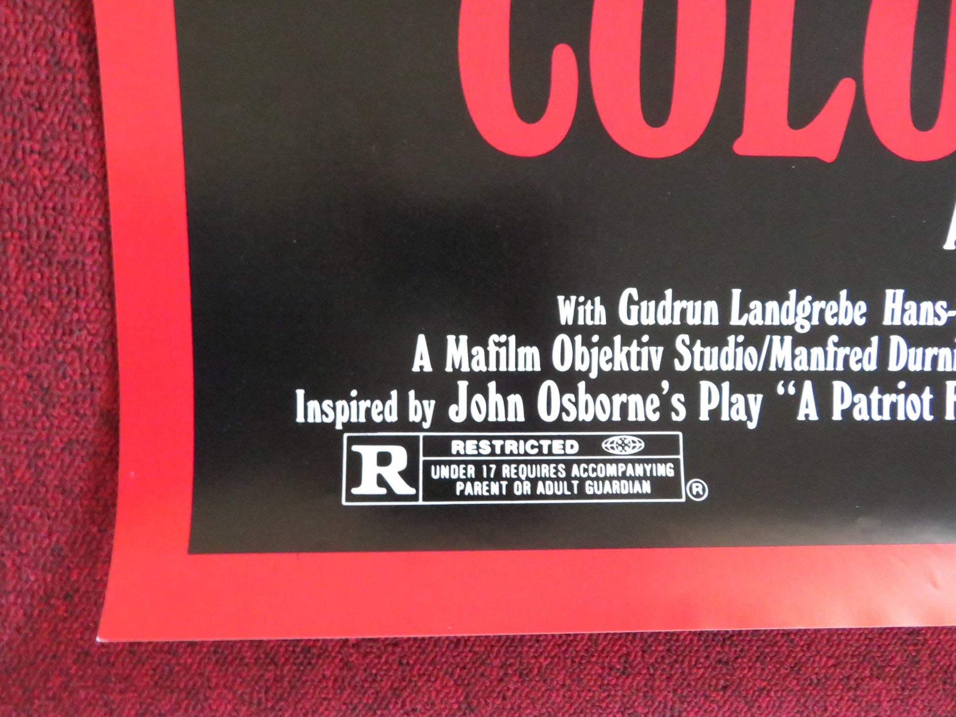 COLONEL REDL US ONE SHEET ROLLED POSTER KLAUS MARIA BRANDAUER 1985 Rendezvous Cinema Movie posters