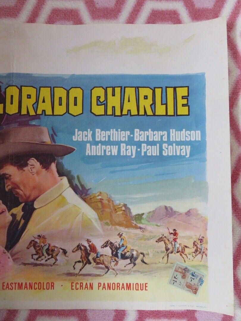 COLORADO CHARLIE BELGIUM (14"x 21") POSTER JACK BERTHIER 1965 Movie posters