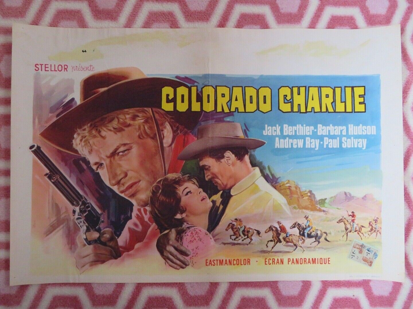 COLORADO CHARLIE BELGIUM (14"x 21") POSTER JACK BERTHIER 1965 Movie posters